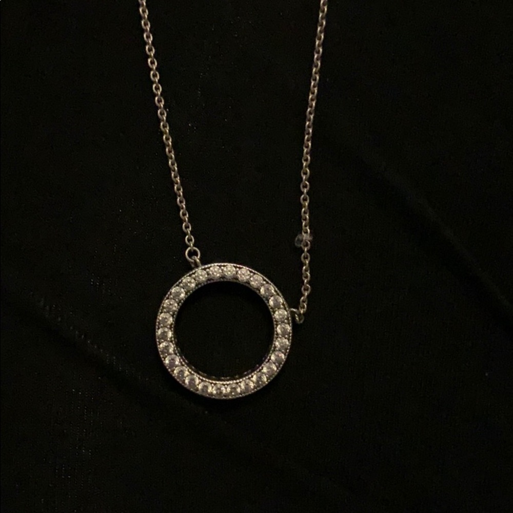 Pandora Silver Sparkle Circle necklace
